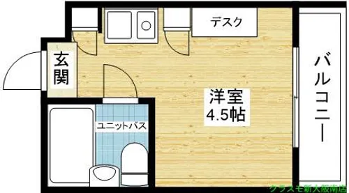カムネス経大前【2階】の間取り