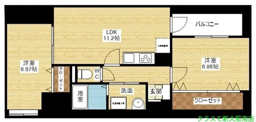 ウエストコート新大阪【7階】の間取り