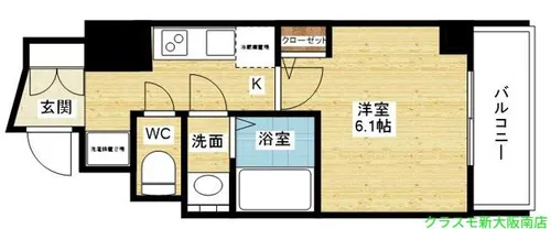 アークグラン大阪WEST【9階】の間取り