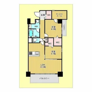 ラ プロスペリテ【3階】の間取り