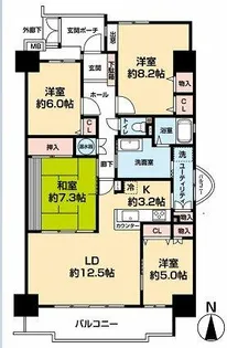 パストラルハイム豊橋壱番館 901号室【901号室】の間取り