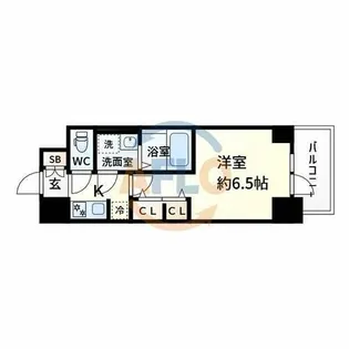 S-RESIDENCE新大阪Rish【9階】の間取り