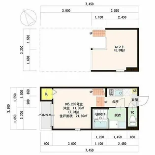 メゾン・シャドール名駅南【1階】の間取り