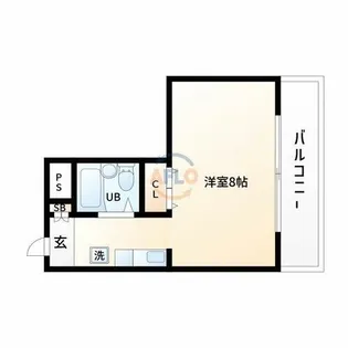 南堀江レヂデンス【5階】の間取り