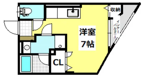 山口ビル【205号室】の間取り