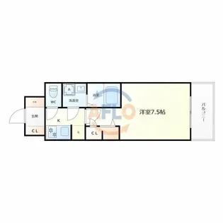 S-RESIDENCE堺市駅前【3階】の間取り
