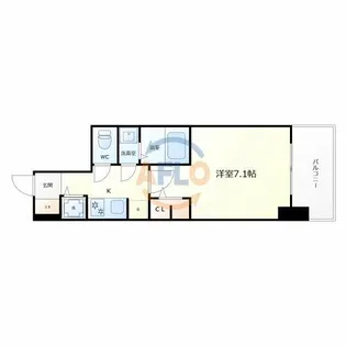 S-RESIDENCE堺市駅前【7階】の間取り