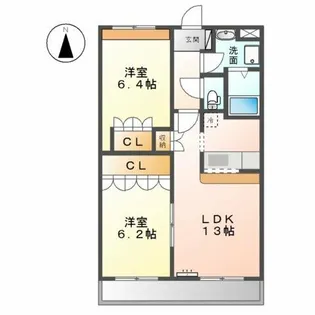 グレイス ヴィラ【2階】の間取り