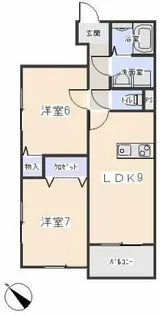 ラーラY・S【D102号室】の間取り