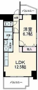 ハートヒルズ井田【5C号室】の間取り
