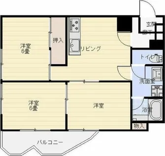 テラスレジデンス鳴海【5階】の間取り