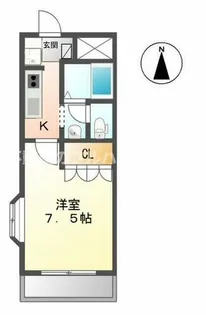 ドリームウィングB棟【2階】の間取り