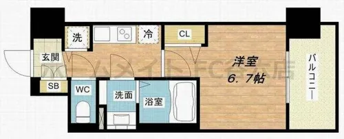 レオンコンフォート都島【2階】の間取り