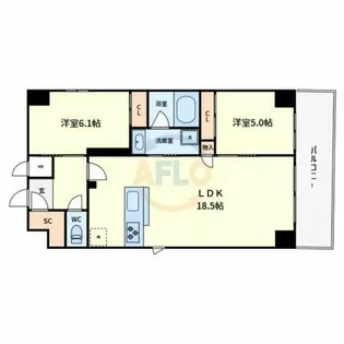 トーシンイーストビル【6階】の間取り