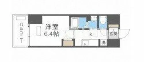 プレサンス桜ノ宮イーサリアル【5階】の間取り