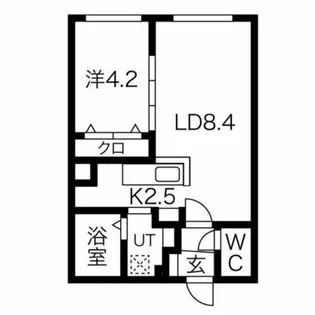 Empress澄川【4階】の間取り