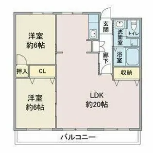 エラン平針【301号室】の間取り