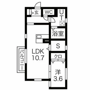 ATLAS KITAHARA WEST【1階】の間取り