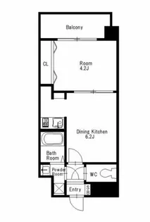 アブレスト野間【805号室】の間取り