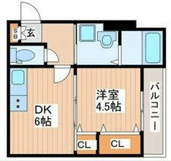 イリスコート今福南【2階】の間取り