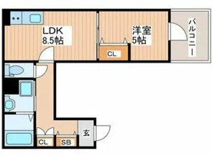 イリスコート今福南【3階】の間取り