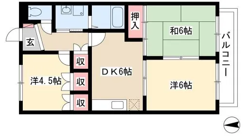 エミールⅡ【303号室】の間取り