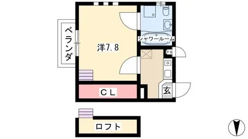メゾンド・ソレイユ【2階】の間取り