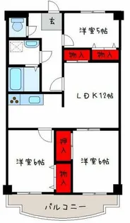 パレーシャル21【5階】の間取り