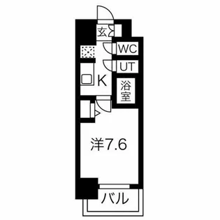 メイクスWアート丸の内【1101号室】の間取り