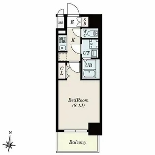 S-RESIDENCE堀田North II【11階】の間取り