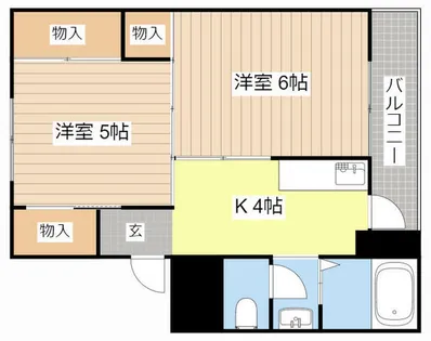 ヴィラナリー南小足Ⅱ【506号室】の間取り