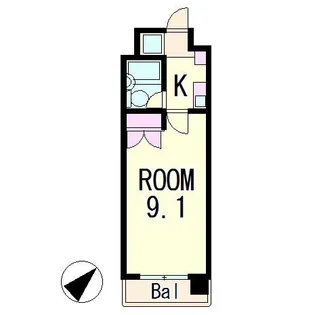 サンクリエートハヤシ壹號舘【5階】の間取り