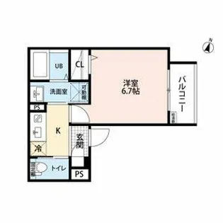 クレリア花池町【1階】の間取り