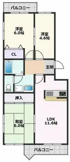 アルタカーサA棟【4階】の間取り
