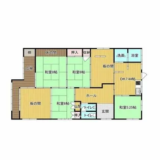 福岡県大牟田市花園町【一戸建】の間取り