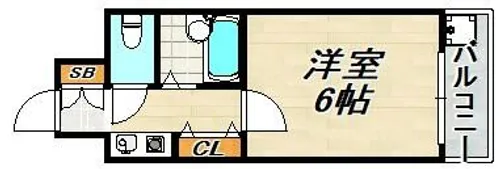 モダンアパートメント神戸新長田【5階】の間取り