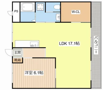 グランドハイツ高田壱番館【205号室】の間取り