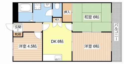 パッション・エスポア【1階】の間取り