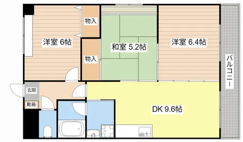 パークスクエア【205号室】の間取り