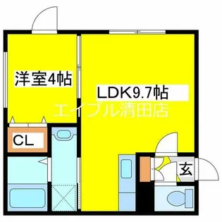 GRANDIA【305号室】の間取り