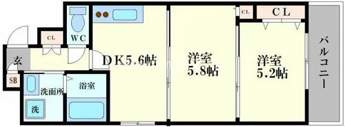 ロイヤルヒルⅠ【6階】の間取り