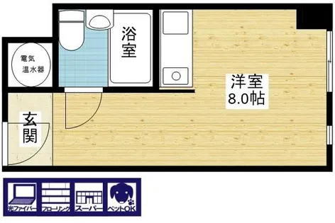 ファミールハイツ北大阪3号棟【3階】の間取り