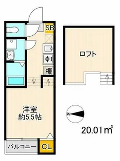 パイントール別府【1階】の間取り