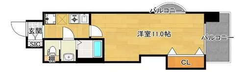 Luxe新大阪EASTⅡ【9階】の間取り