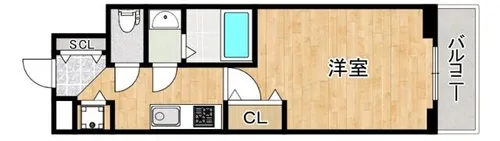 Luxe新大阪α【4階】の間取り