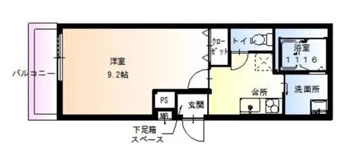 フジパレス蛍池北町【3階】の間取り