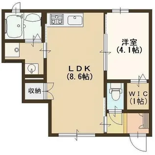クレール【1階】の間取り