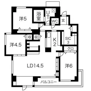 FC新札幌【8階】の間取り