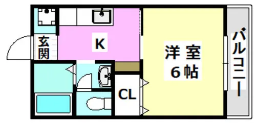 美沢コーポ【2階】の間取り