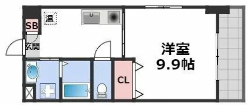 タウンコート幸町【7階】の間取り
